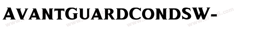 AvantGuardCondSW字体转换