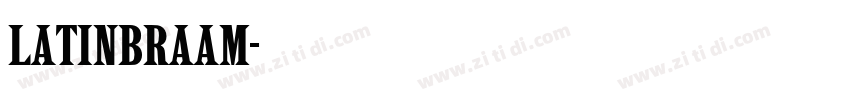 Latinbraam字体转换