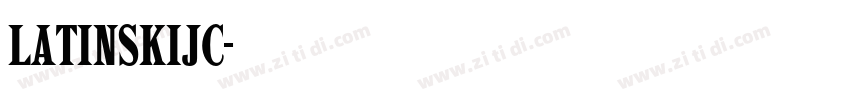 LatinskijC字体转换