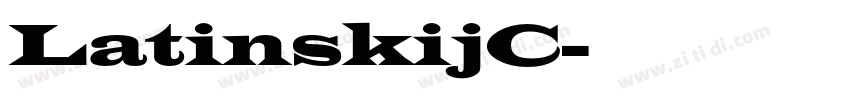 LatinskijC字体转换
