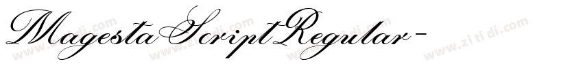 MagestaScriptRegular字体转换 MagestaScriptRegular字体转换