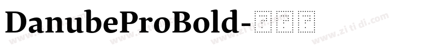 DanubeProBold字体转换