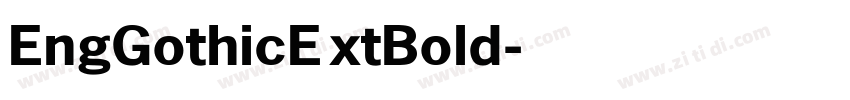 EngGothicExtBold字体转换