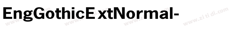 EngGothicExtNormal字体转换