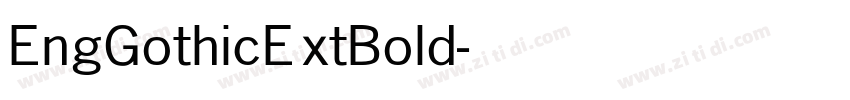 EngGothicExtBold字体转换