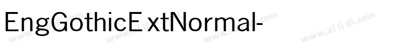 EngGothicExtNormal字体转换