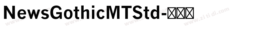 NewsGothicMTStd字体转换