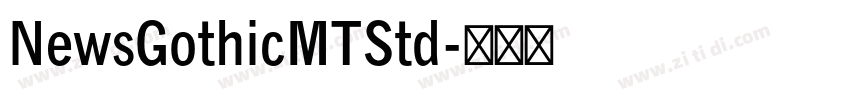 NewsGothicMTStd字体转换