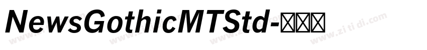 NewsGothicMTStd字体转换