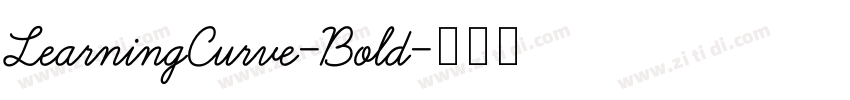 LearningCurve-Bold字体转换 LearningCurve-Bold字体转换