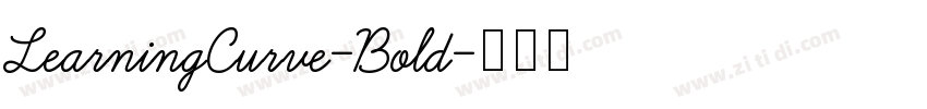 LearningCurve-Bold字体转换 LearningCurve-Bold字体转换