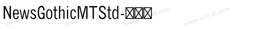 NewsGothicMTStd字体转换