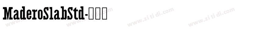 MaderoSlabStd字体转换 MaderoSlabStd字体转换