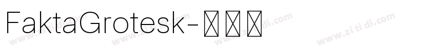 FaktaGrotesk字体转换
