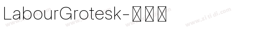 LabourGrotesk字体转换
