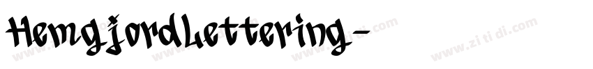 HemgjordLettering字体转换