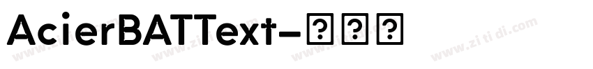 AcierBATText字体转换