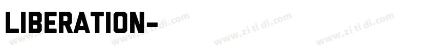 liberation字体转换