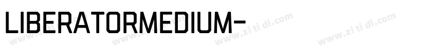 LiberatorMedium字体转换