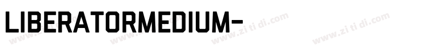 LiberatorMedium字体转换