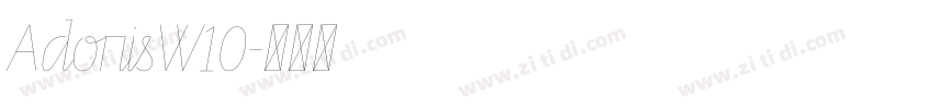 AdonisW10字体转换