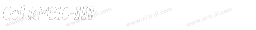 GothicMB10字体转换