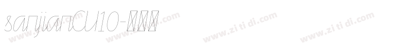 sanjianCU10字体转换
