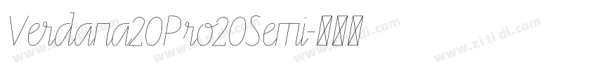 Verdana20Pro20Semi字体转换