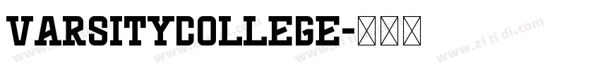 VarsityCollege字体转换