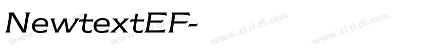NewtextEF字体转换