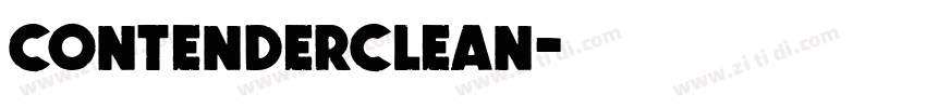ContenderClean字体转换 ContenderClean字体转换