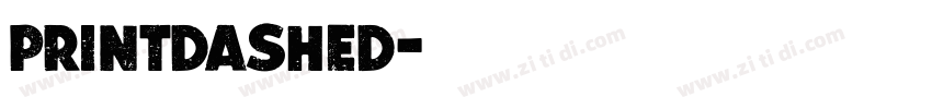 printdashed字体转换