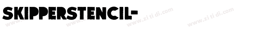 SkipperStencil字体转换