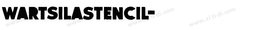 WartsilaStencil字体转换
