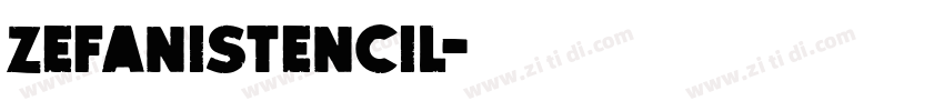 ZefaniStencil字体转换