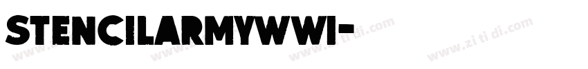 stencilArmyWWI字体转换