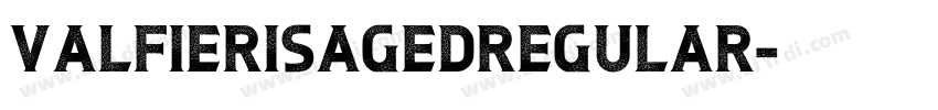 ValfierisAgedRegular字体转换