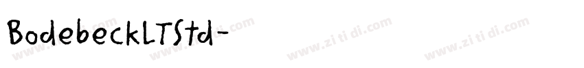 BodebeckLTStd字体转换