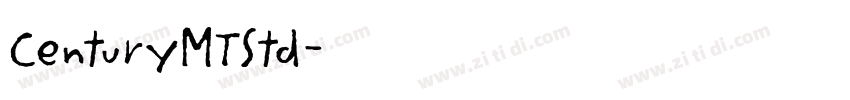 CenturyMTStd字体转换