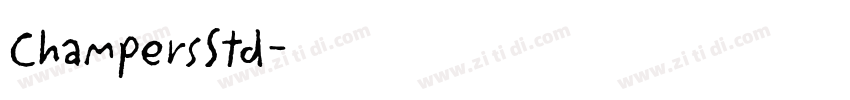 ChampersStd字体转换