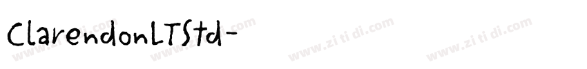 ClarendonLTStd字体转换