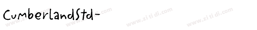 CumberlandStd字体转换