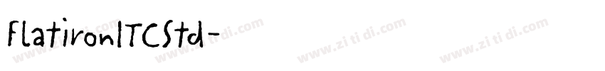 FlatironITCStd字体转换