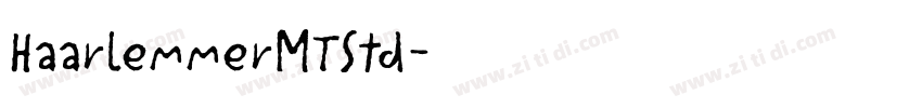 HaarlemmerMTStd字体转换