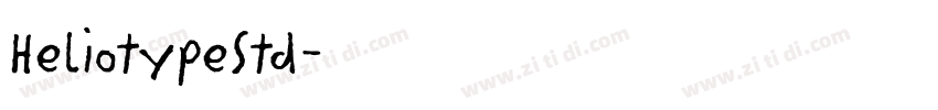 HeliotypeStd字体转换
