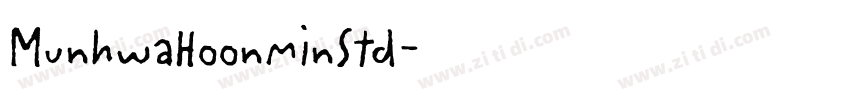 MunhwaHoonminStd字体转换