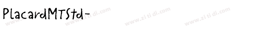 PlacardMTStd字体转换