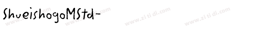 ShueishogoMStd字体转换