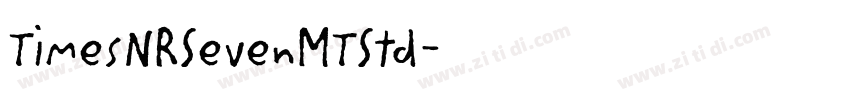 TimesNRSevenMTStd字体转换