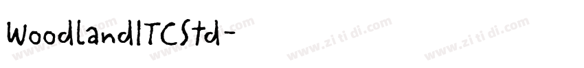 WoodlandITCStd字体转换